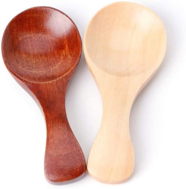 Small Wooden Salt Spoon - 20 Pack Mini Wood Spoon with Short Handle, Perfect for Small Jars of Jam, Spices, Condiments, Seasoning, Sugar, Honey, Coffee, Tea, Mustard, Ice Cream, Milk Powder - Image 2