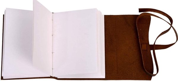 Leather Journal Writing Notebook: Vintage Unlined Diary Or Journals/Notebooks for Men and Women - Blank Note Taking Or Sketch Book to Write in with Antique Page Set and Cover - 3X5inches - Image 3