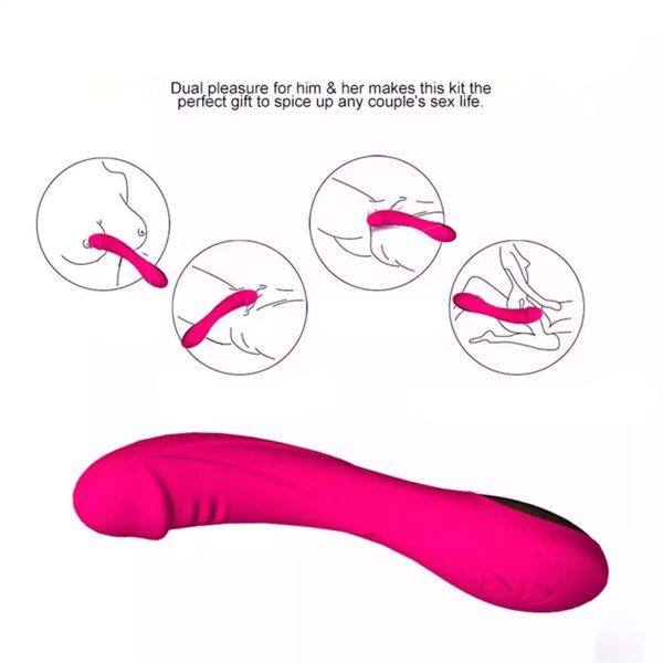 Crave Gspot Vibrator Realistic Dildo Vibrator Female Vibrator Usb Rechargeable Massage Stick Three-section Stick Silicone Vibrator Female Simulation Masturbator