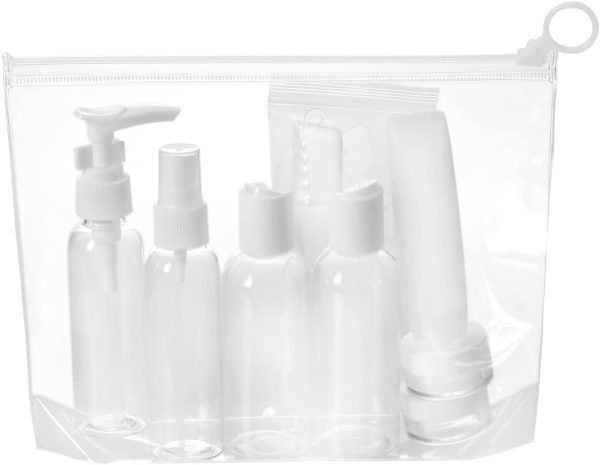 Travel Toiletry Bottles Leakproof, Portable Refillable Travel-size Containers with TSA Clear Travel bag for Carry-on - Image 2