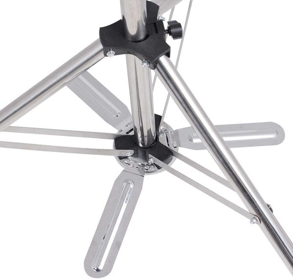 Yescom 63" Hair Training Mannequin Head Holder Tripod Stand Stainless Steel Adjustable - Image 6