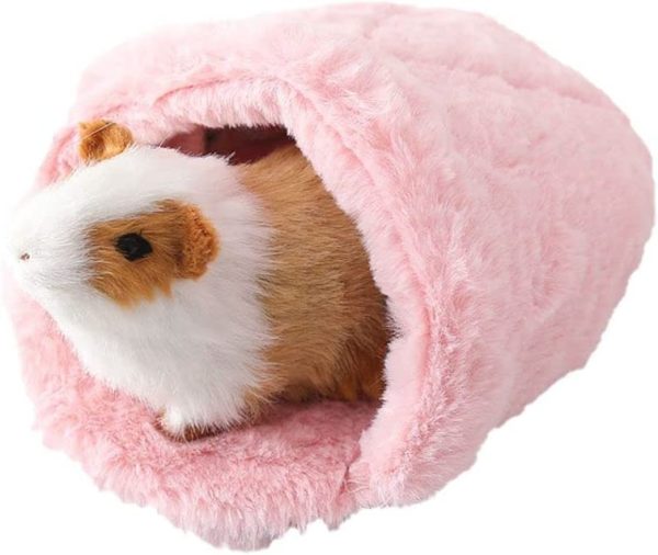 JDYC Sleeping Bed Hamster House Guinea Pig Nest Cute Comfortable Winter Animal Warm Mat Cotton Mat Pet Accessories(S,Grey), Gray (AMSU608LB6US) - Image 2