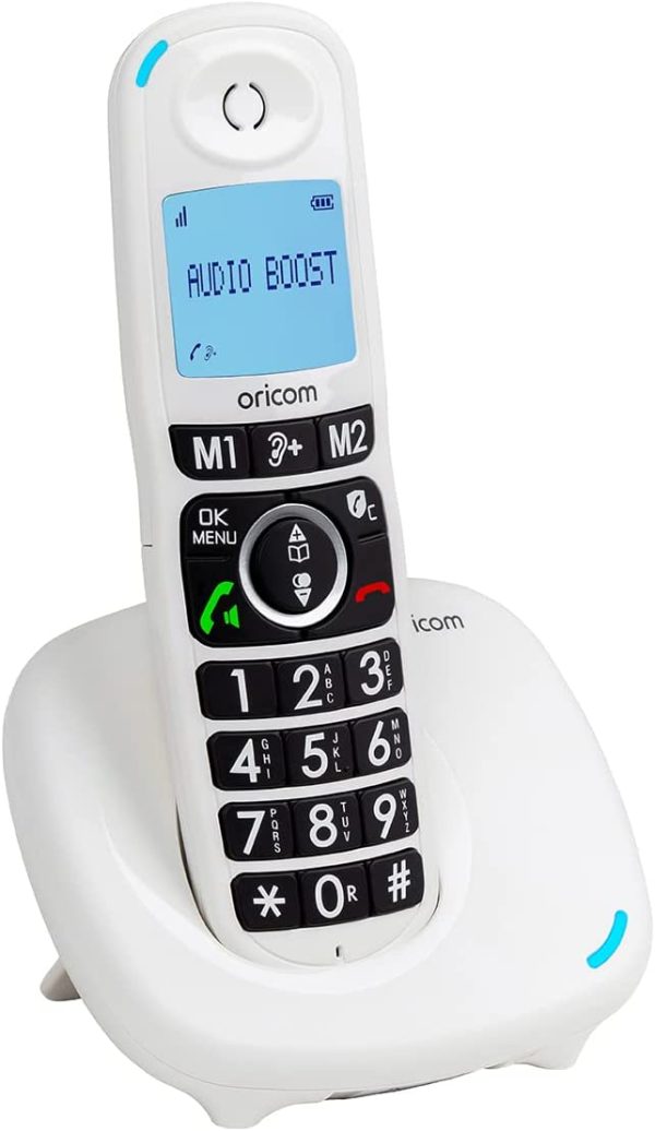 Oricom CARE620-1 Big Button Cordless Amplified Phone, Phone for Elderly with Visual & Hearing Impaired, Large Backlit Display, Hearing aid and T-Coil Compatible - Image 2