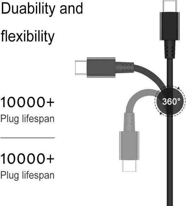 USB-C Laptop Charger 65W 45W for Lenovo ThinkPad T480 T480s T580 T580s, Chromebook 100e 300e 500e C330 S330 E480 E580 Yoga A485 T490S T590 C930 C940 13 IdeaPad 730s AC Adapter Power Supply - Image 2