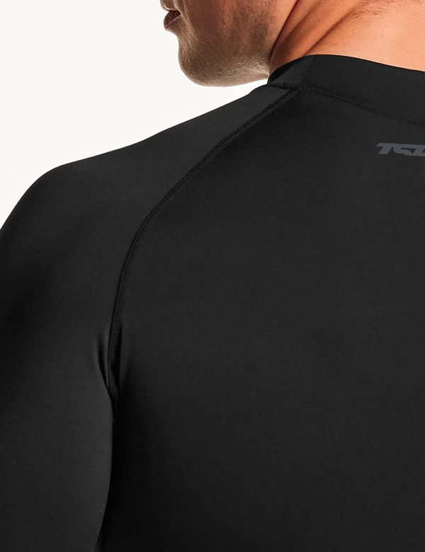 TSLA Men's (Pack of 1, 2) Rashguard Swim Shirts, UPF 50+ Loose-Fit Long Sleeve Shirts, Cool Running Workout SPF/UV Tee Shirts - Image 4