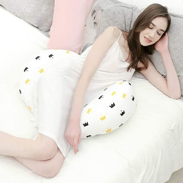 U-Shaped Pregnancy Pillow for Pregnant Women,Side Sleeper Maternity Pillows Support for Back, Hips, Legs,Maternity Pillow with Detachable and Adjustable Cotton Cover - Image 7