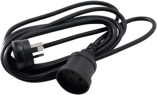 HPM R2702EB Entertainment Extension Lead Extension Lead - Household Duty 10A 2400W Entertainment 2m Lead Black 3 core 1.0mm², Black - Image 4