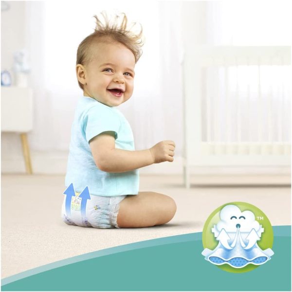 Pampers Baby-Dry Nappies Size 3 Crawler, 198 Nappies, 6-10kg, Monthly Pack - Image 7