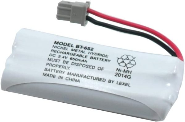 Replacement NI-MH Battery Compatible with UNIDEN Cordless Phones BT652 BT652s BT-652 BT-652S DECT 6005 6015 6035