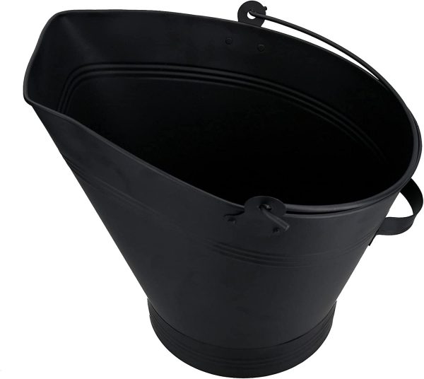 Fireplace Waterloo Style Black Coal Log Burner Scuttle Bucket Wide Mouth Fire - Image 2