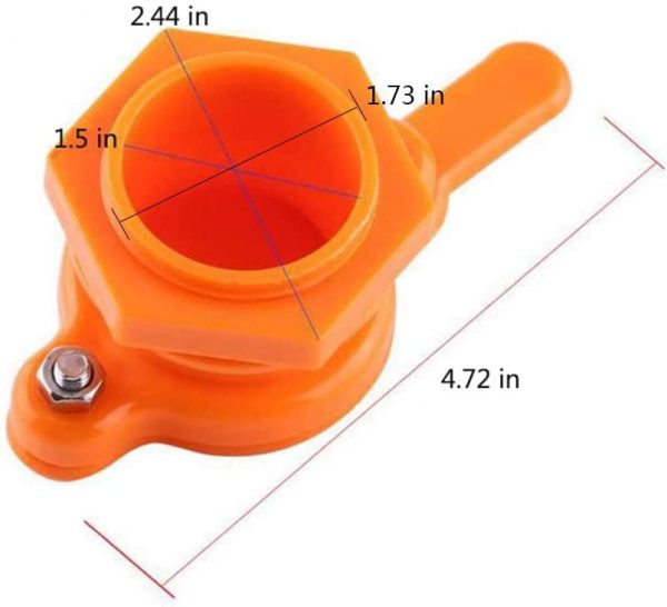 Cisture Honey Gate Valve for Bucket, Durable Nylon Honey Extractor Tap, Beekeeping Supplies (2 Pack) - Image 2