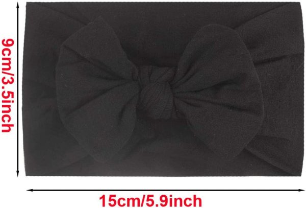 LERTREE 6 Pack Baby Solid Knot Headband Baby Girls Toddler Bow Head Band Infant Headwraps - Image 5