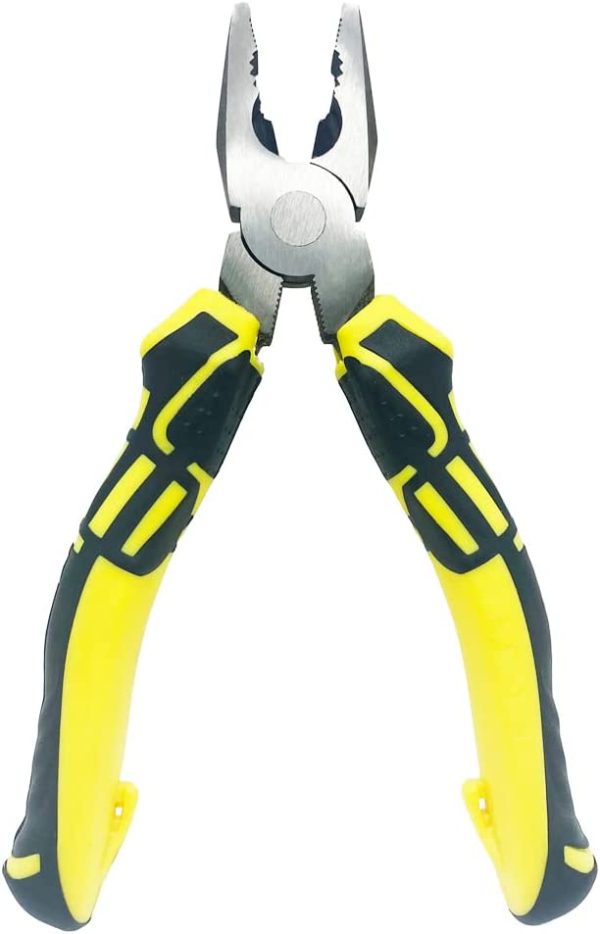 BOOSDEN Linesman Pliers, 6 Inch, High Leverage Lineman's Pliers, Combination Pliers, Electrical Pliers,Side Cutter Linemans Pliers - Image 3