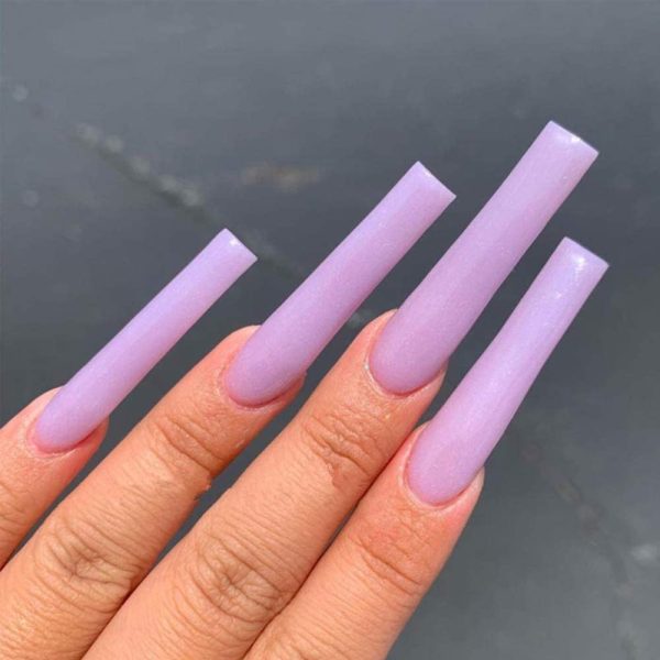 Yimart Long C Curved False Nail Tips - Lengthen C Curved Nail Tips - Long C Curve False Nails - 200pcs/box XL Lengthen C Curve Fake Nails Premium Square French Acrylic Nail Tips (Clear With Box) - Image 4