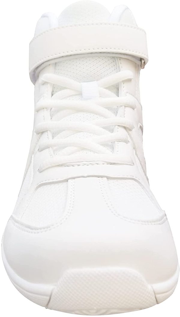 Danzcue Mid Top White Cheer Shoes - Image 2