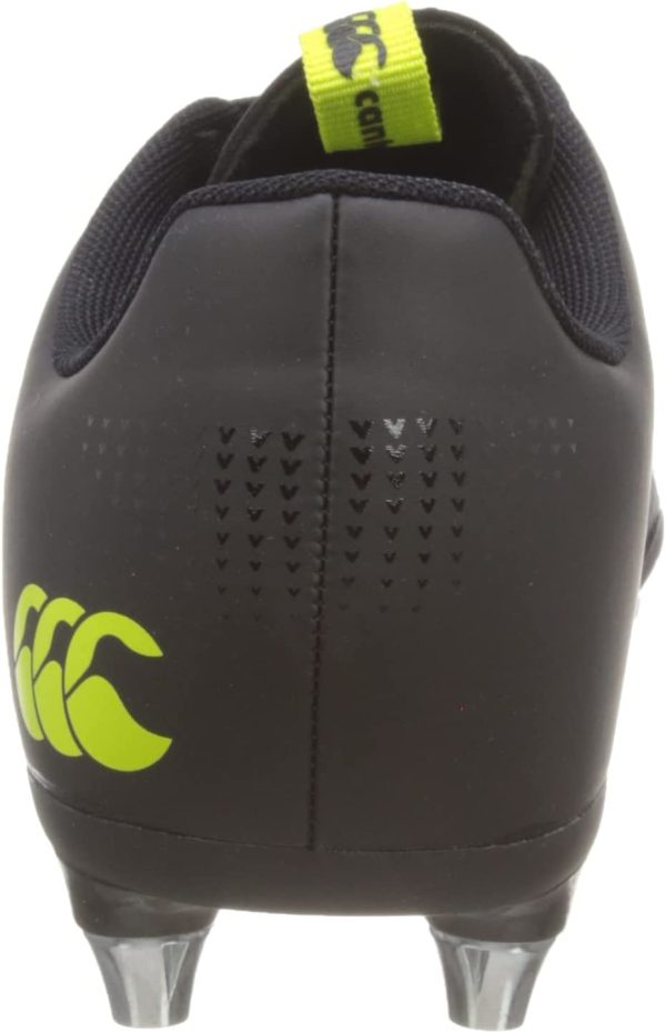 canterbury CCC Phoenix 3.0 SG Rugby Boots, Built for Soft Ground Play, Lightweight Feel, 8 Metal Stud Outsole, Made for Forwards, Black,