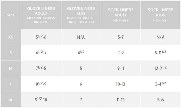 Terramar Kids Thermasilk Ultra-Thin Performance Liner Gloves - Image 5