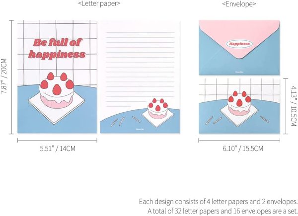 Fall In Newtro ver.1 Letter Paper and Envelopes Set - 8Type, 32 Letter Paper + 16 Envelopes - Image 6