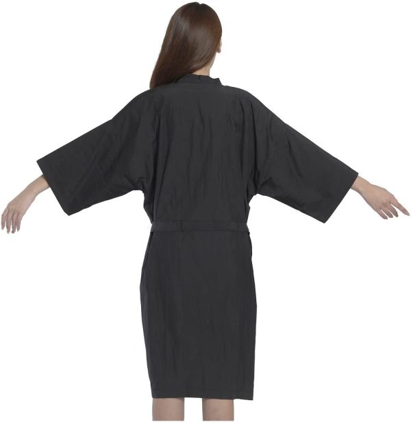 Salon Client Gown Robes Cape, Hair Salon Smock for Clients- Kimono Style - Image 4