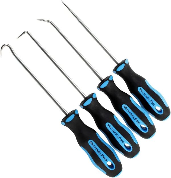 MichaelPro MP002006 4-Piece Precision Mini Pick & Hook Set ?C Assortment of Straight, Angled, Degree Pick and Hook Tools Suitable for Mechanics, Automotive and Daily - Image 5