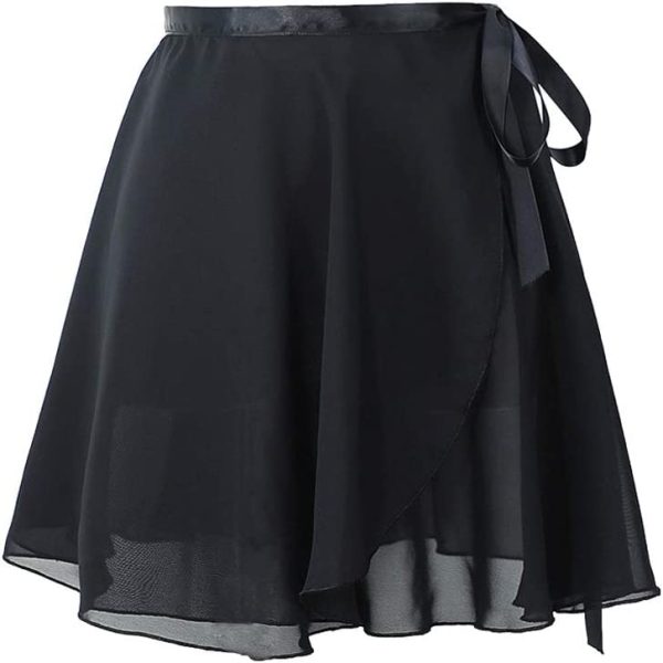 CHENGZI Ballet Wrap Skirts Chiffon Dance Skirt Gymnastics Skate Ballet Training Skirts for Women and Kids - Image 6