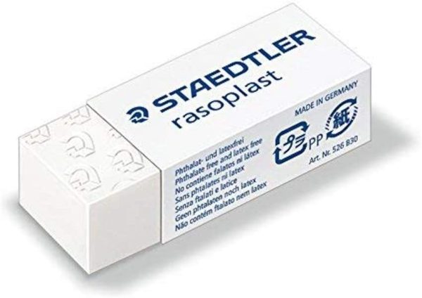 STAEDTLER Comfort Quality Eraser  526B30 Rasoplast Eraser, Medium, (20005)