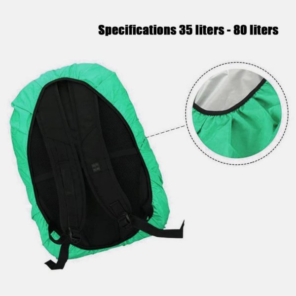 Backpack Cover Anti Slip Shoulder Bag Rain Cover,Waterproof Backpack Cover Anti Slip Shoulders Bag Rain Cover for Outdoor Sports Dustproof Bag Cover - Image 6