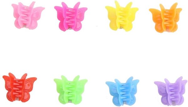 CCINEE Hair Clips Claw Butterfly Style Clips,Assorted Color Mini Jaw Clip Hair Accessories for Women and Girls-100