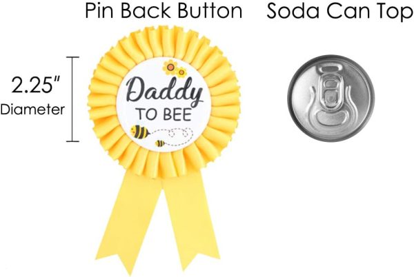 Mom to Bee Sash & Daddy to Bee Pin Kit - What Will Baby Bee Baby Shower Gift Mommy Sash Pregnancy Sash Baby Shower Baby Sprinkle Keepsake - Image 3