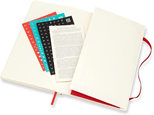 Moleskine 2022 Weekly Notebook Soft Cover Diary, Large, Scarlet Red - Image 7