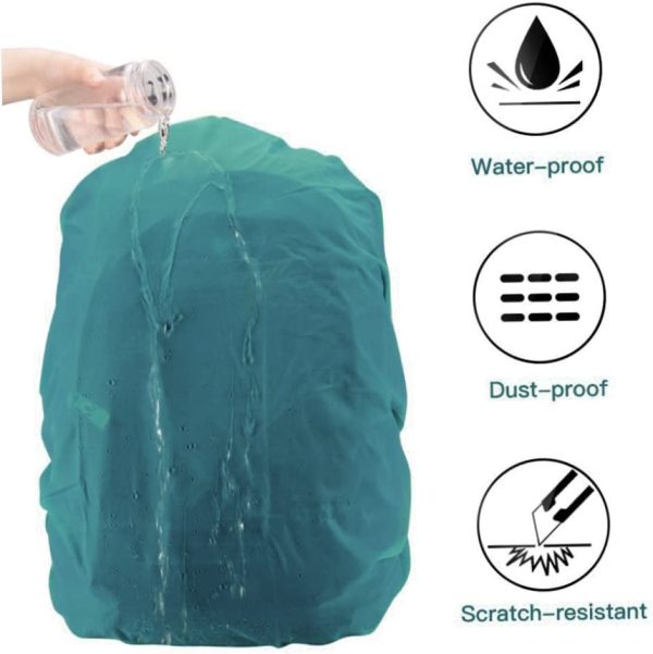 Backpack Cover Anti Slip Shoulder Bag Rain Cover,Waterproof Backpack Cover Anti Slip Shoulders Bag Rain Cover for Outdoor Sports Dustproof Bag Cover - Image 2