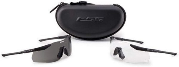 ESS Eyewear Ice 2X NARO Eyeshield Kit, Black