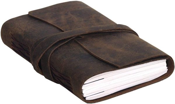 Leather Journal Writing Notebook: Vintage Unlined Diary Or Journals/Notebooks for Men and Women - Blank Note Taking Or Sketch Book to Write in with Antique Page Set and Cover - 3X5inches - Image 2