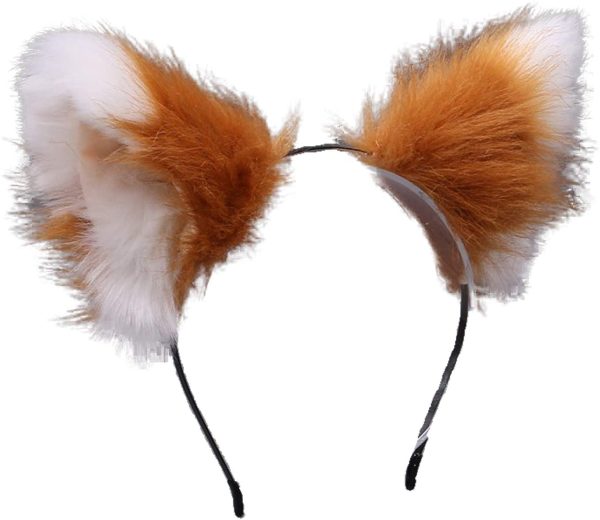 Faylay Cosplay Girl Plush Furry Cat Ears Headwear Accessory for Cam Girl Party - Image 3