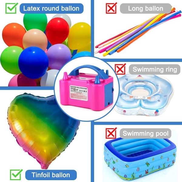 Befol Electric Balloon Pump, Dual-Nozzle Portable Balloons Air Pump for Balloon Arch, Balloon Garland, Party Decorations, Kids Birthday, Baby Shower, Party Supplies & Decor - Image 6