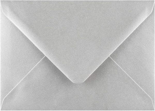 C5 Silver Metallic Envelopes 162mm x 229mm 100 Pack by Cranberry