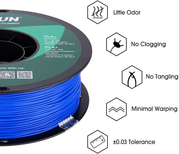 PLA+ 3D PLA+ Printing Filament PLA PRO Plus Spool 1.75mm 1KG Dimensional Accuracy +/- 0.05mm for 3D Printers,Blue - Image 6