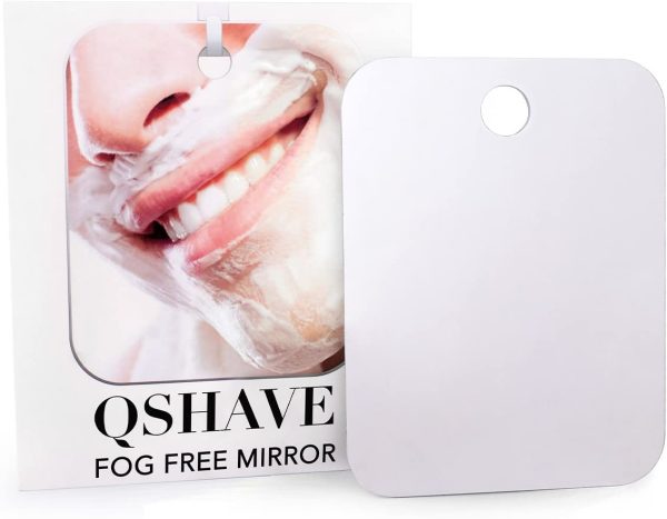 QSHAVE Fogless Shower Mirror Large Size with Suction Hook and Adhesive Hook Perfect for Shaving - Image 5