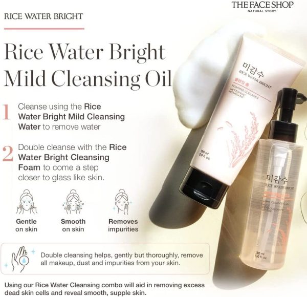 The Face Shop Rice Water Bright Rich Cleansing Oil, 1 count - Image 6