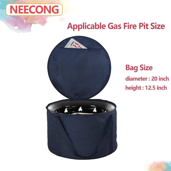 NEECONG Fire Pit Bag Compatible with Outland Firebowl Model 893 870 823, Diameter 19-Inch Carrying Case for Propane Gas Fire Pit(Bag Only) - Image 3