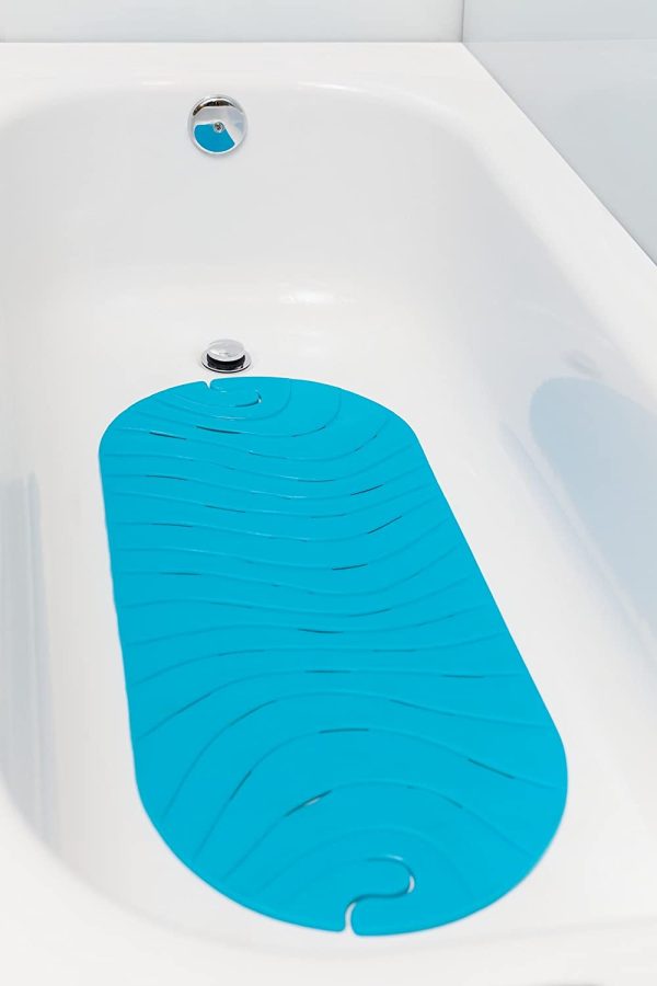 Boon Ripple Bath Mat, Blue - Image 2