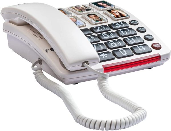 Oricom CARE80 Amplified Phone. User Friendly Corded Phone with 6 Large One-Touch Picture Memory Buttons. For Persons Suffering from Memory Loss, Moderate to Severe Hearing Loss and or Low Vision. - Image 6