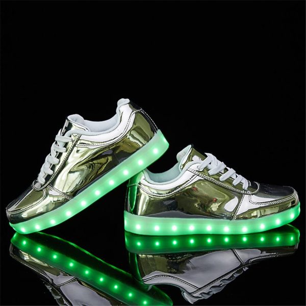 LeoVera USB Charging LED Light Up Shoes Sports Dancing Sneakers - Image 7