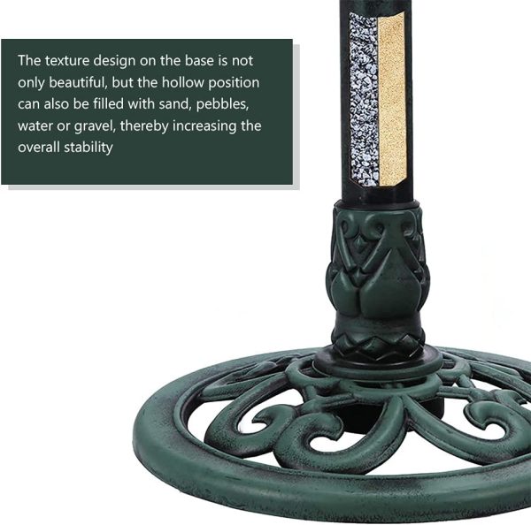 Green Planet Pedestal-Styled Garden Birdbath Pedestal Outdoor Yard D??cor Art Decorative