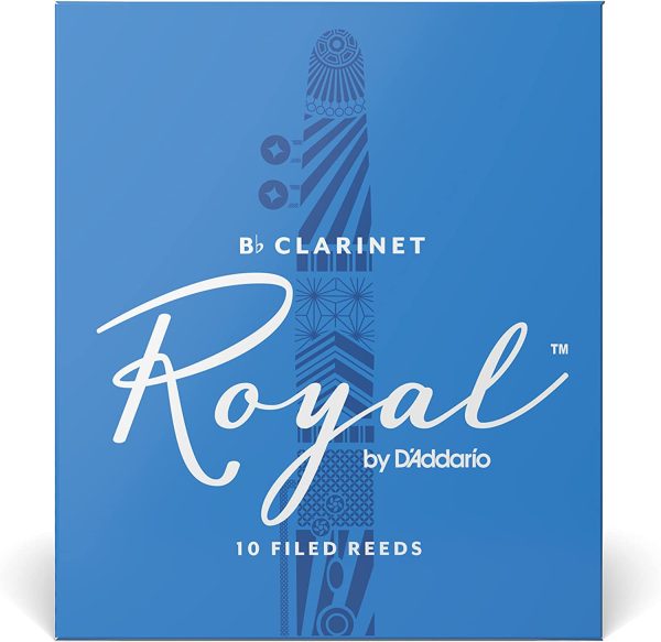 Royal by D'Addario Bb Clarinet Reeds, Strength 2.0, 10-pack