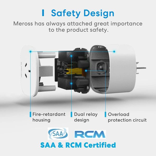 meross Smart Plug Works with HomeKit, 4 Piece - Image 4