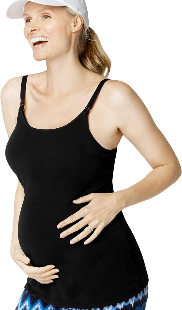 COTTON WE LOVE Womens Maternity Clip Down Nursing Bra Tank Top - Image 3