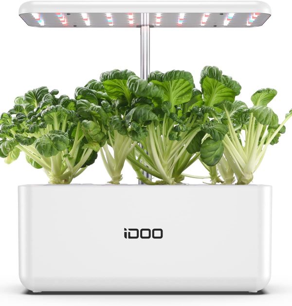 iDOO Hydroponics Growing System, Smart Indoor Herb Garden Kit with LED Grow Light, Indoor Gardening for Home Kitchen, Automatic Timer Germination Kit, Height Adjustable (7 Pods) - Image 4