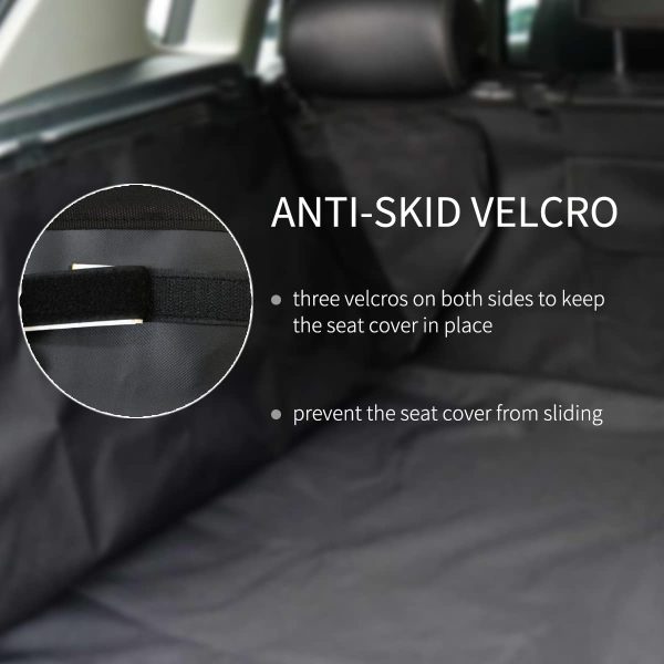 Extra Large Dog Car Boot Cover SUV Liner Rear Trunk Protector Cargo Hammock for Dogs Puppies Dog Car Floor Van Seat Protector Waterproof Nonslip Double Layers Thickened XLarge Size(130 * 147 * 52cm) Black - Image 2