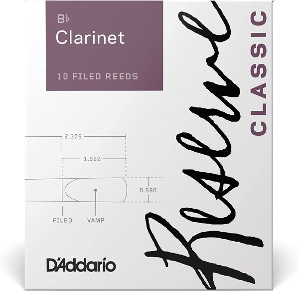 D'Addario Reserve Classic Bb Clarinet Reeds, Strength 2.0, 10-pack - Image 3